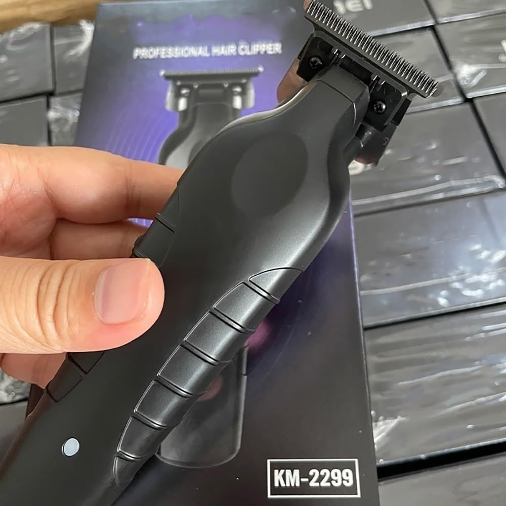 Tagliacapelli professionale, tagliacapelli senza fili da barbiere 0 mm Zero Gapped Carving Clipper Professionale Elettrico Finitura Tagliatrice