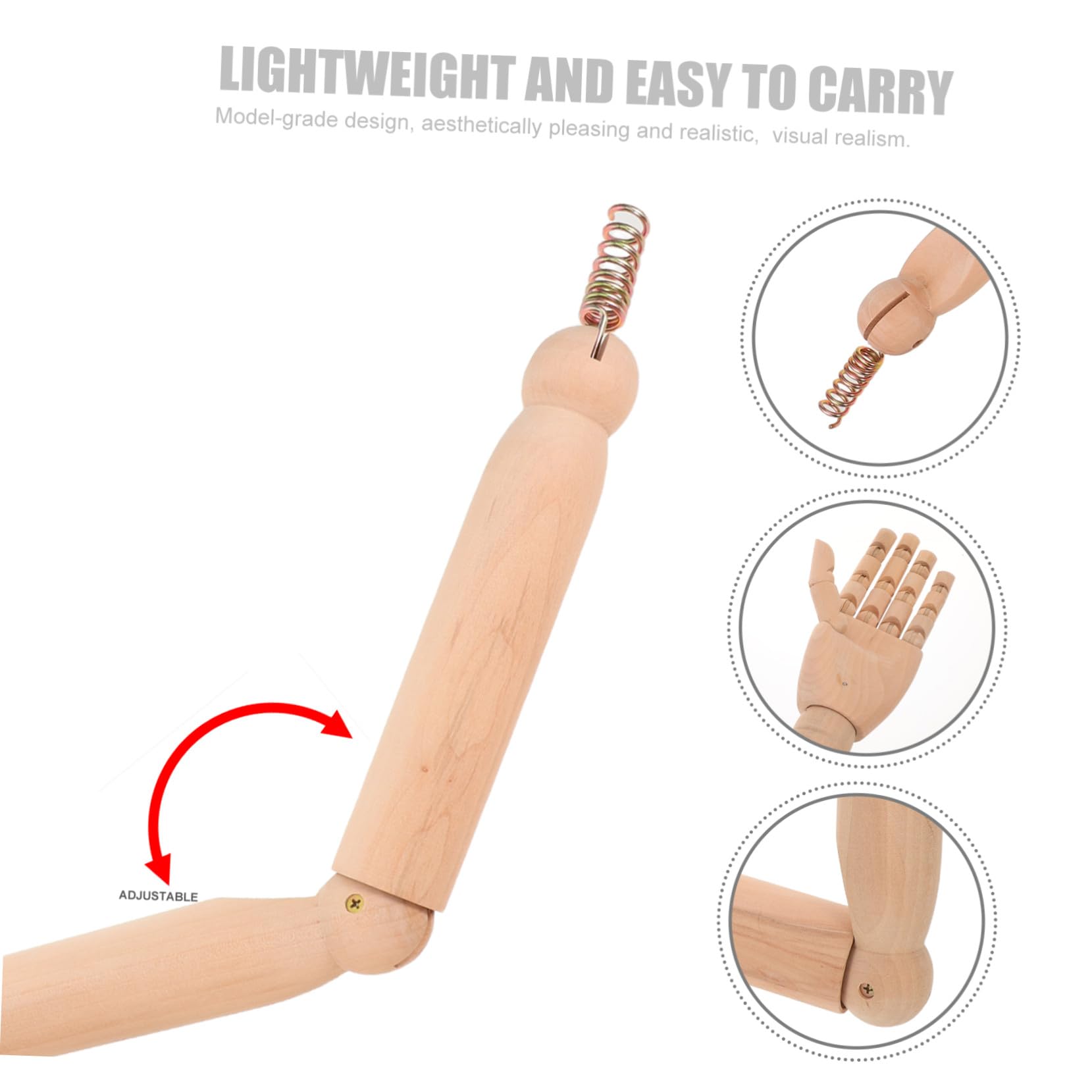 Beweglicher Schaufensterpuppen Arm Flexibles Handmodell mit Gelenken Realistische Ausführung für 2 Künstlerische Übungen und Vorführungen