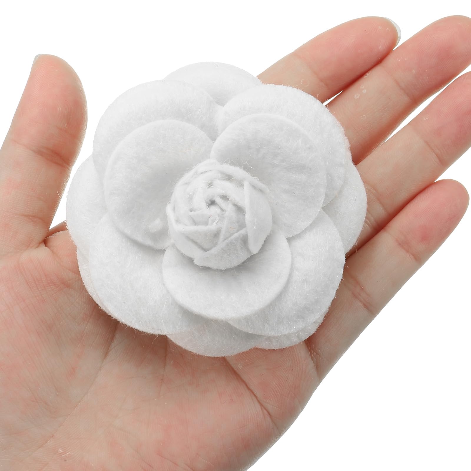 PATIKIL Spilla Fiore, Spilla in Tessuto Camelia a Fiori Artificiali Spille per Capello Elegante Donne Abiti Accessori Decorativi per Feste Gioielli Regalo