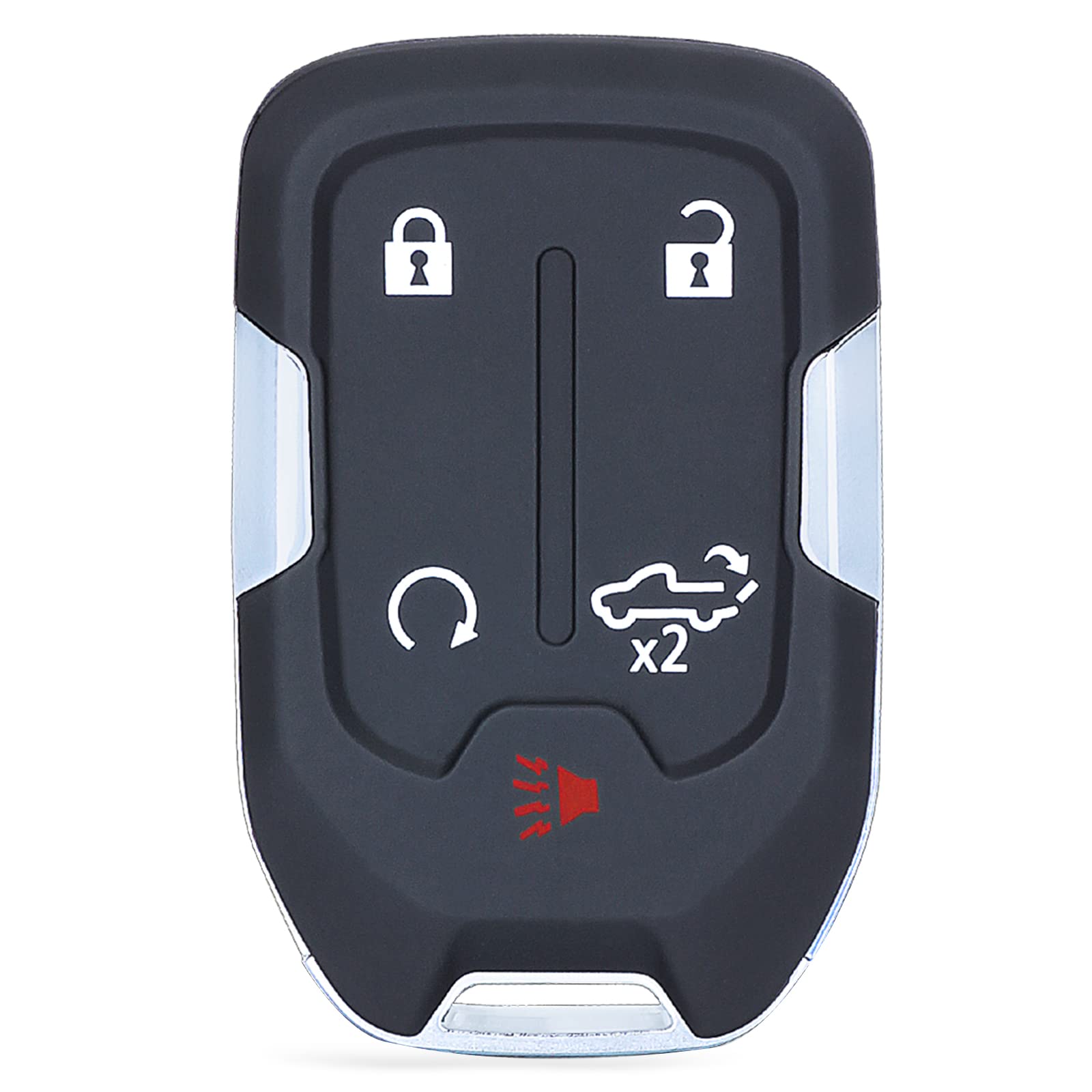 Photo 1 of Keymall Keyless Entry Remote Key Fob Replacement with Key for Chevrolet Silverado for GMC Sierra 2021 2022 5 Buttons HYQ1ES 13522854 13522904 434 MHz