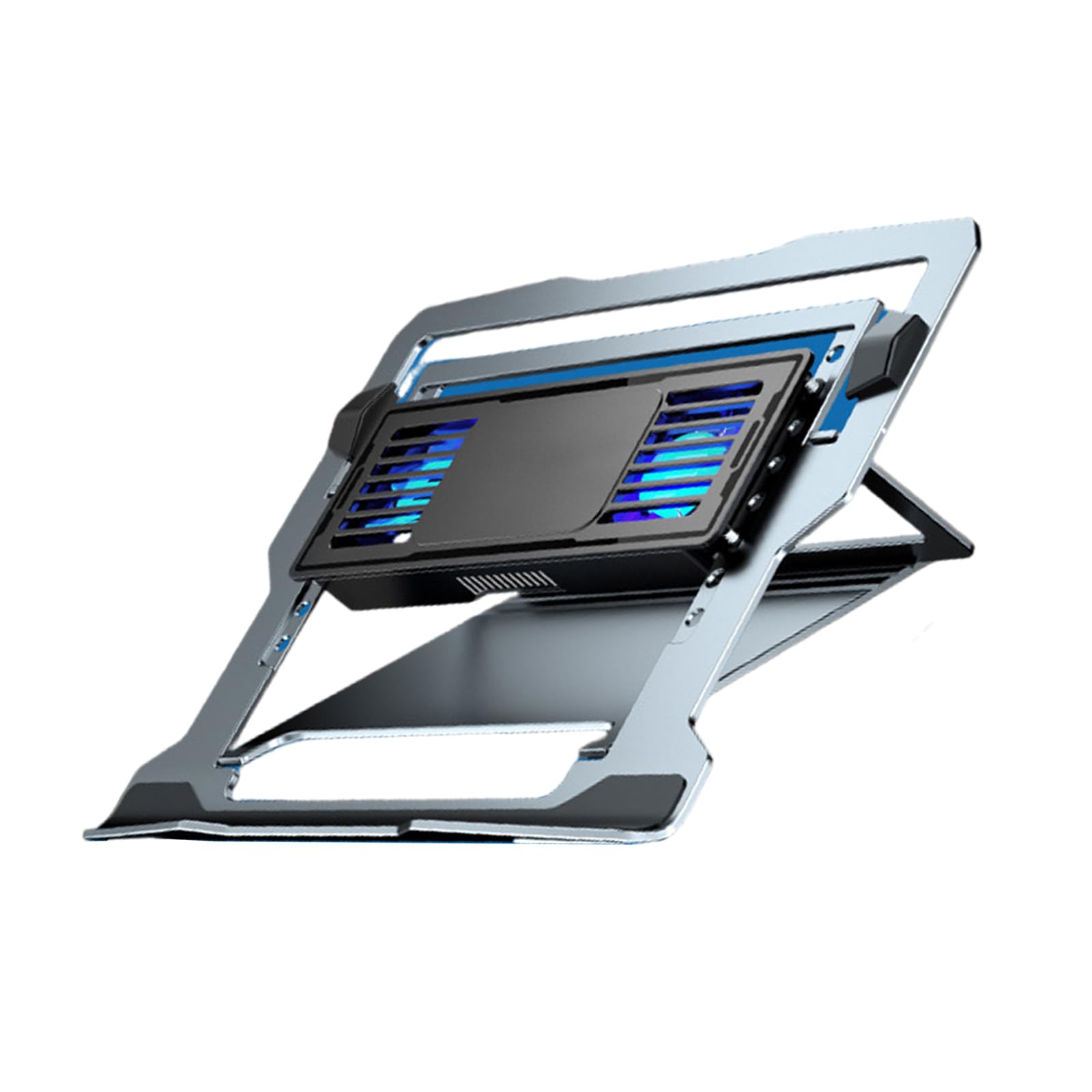 Gaming Laptop Kühler, Laptop Lüfter, Kühlständer, leiser Lüfter für Höhen, Ständer, Lichtpad, Geräuschreduzierungspad