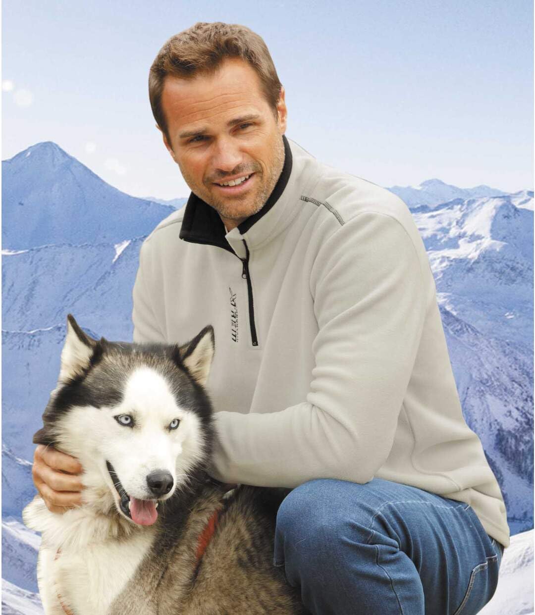 ATLAS FOR MEN - Set di 4 Maglioni in Micropile da Uomo - Leggeri e Morbidi - Perfetti per l'inverno - Disponibili in Taglie Grandi da M a 5XL