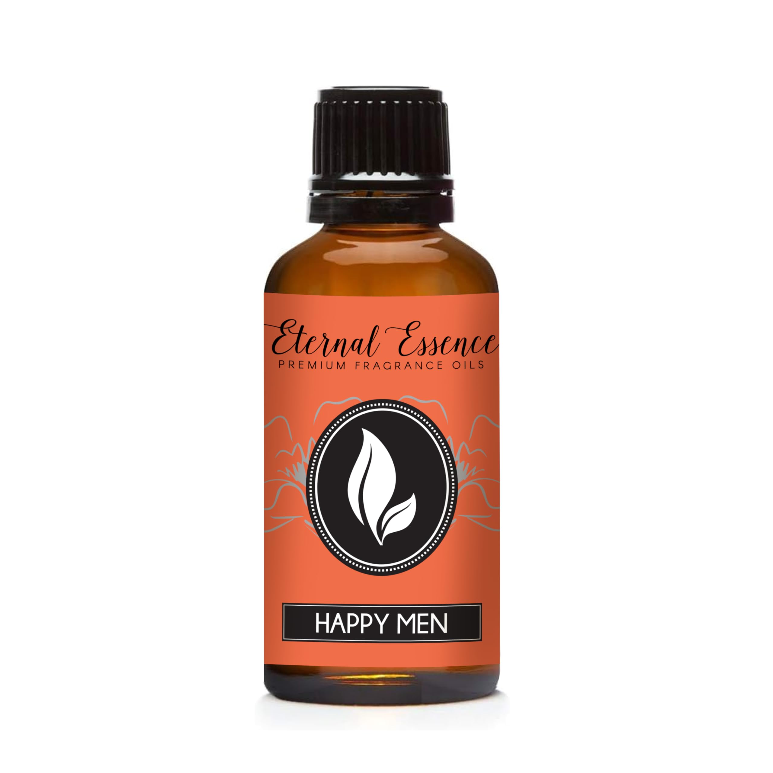 Eternal Essence Oils Happy Men 30ml Premium Fragrance Oil - for Candle, Soap Making, Aromatherapy, Diffusers, Home Care, &amp; Humidifiers