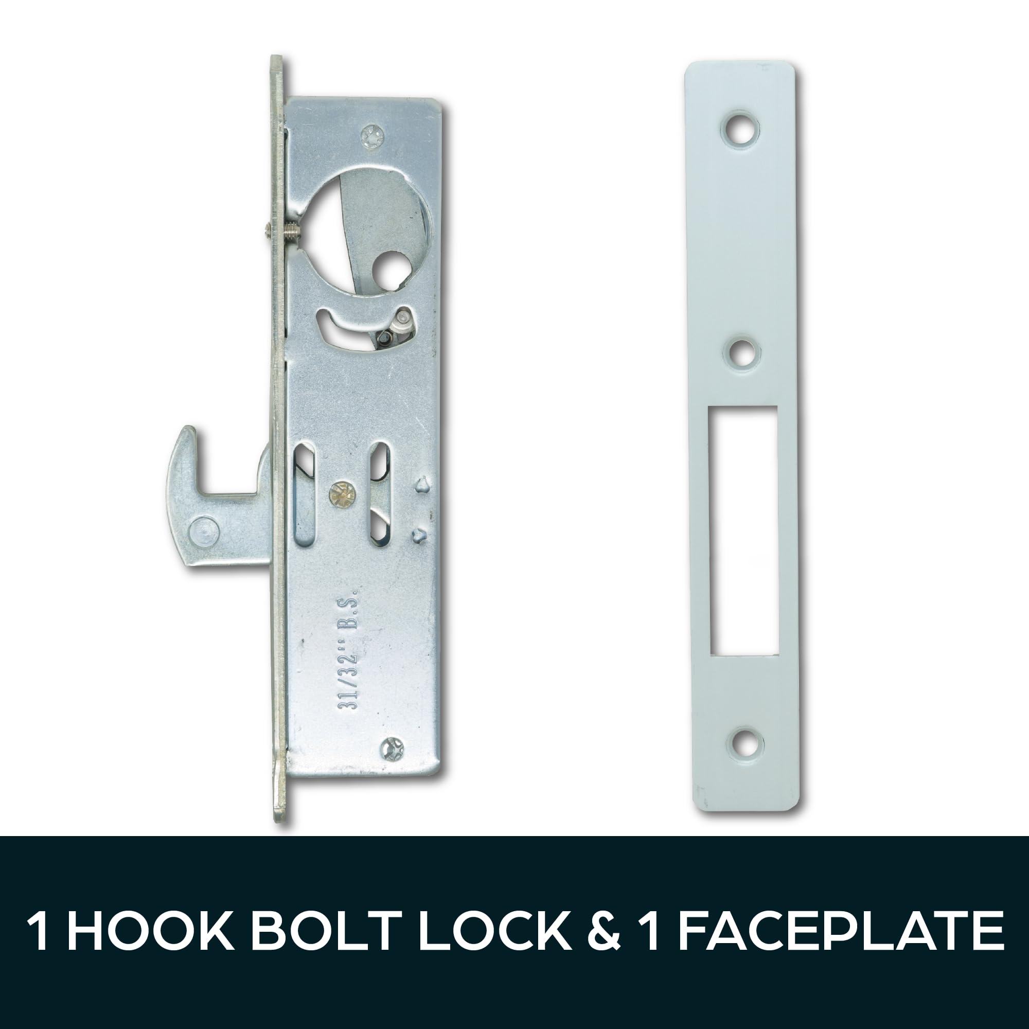 Summit Doorware Mortise Hook Bolt Lock - Adams Rite Style Replacement For MS1850S Series Storefront Doors