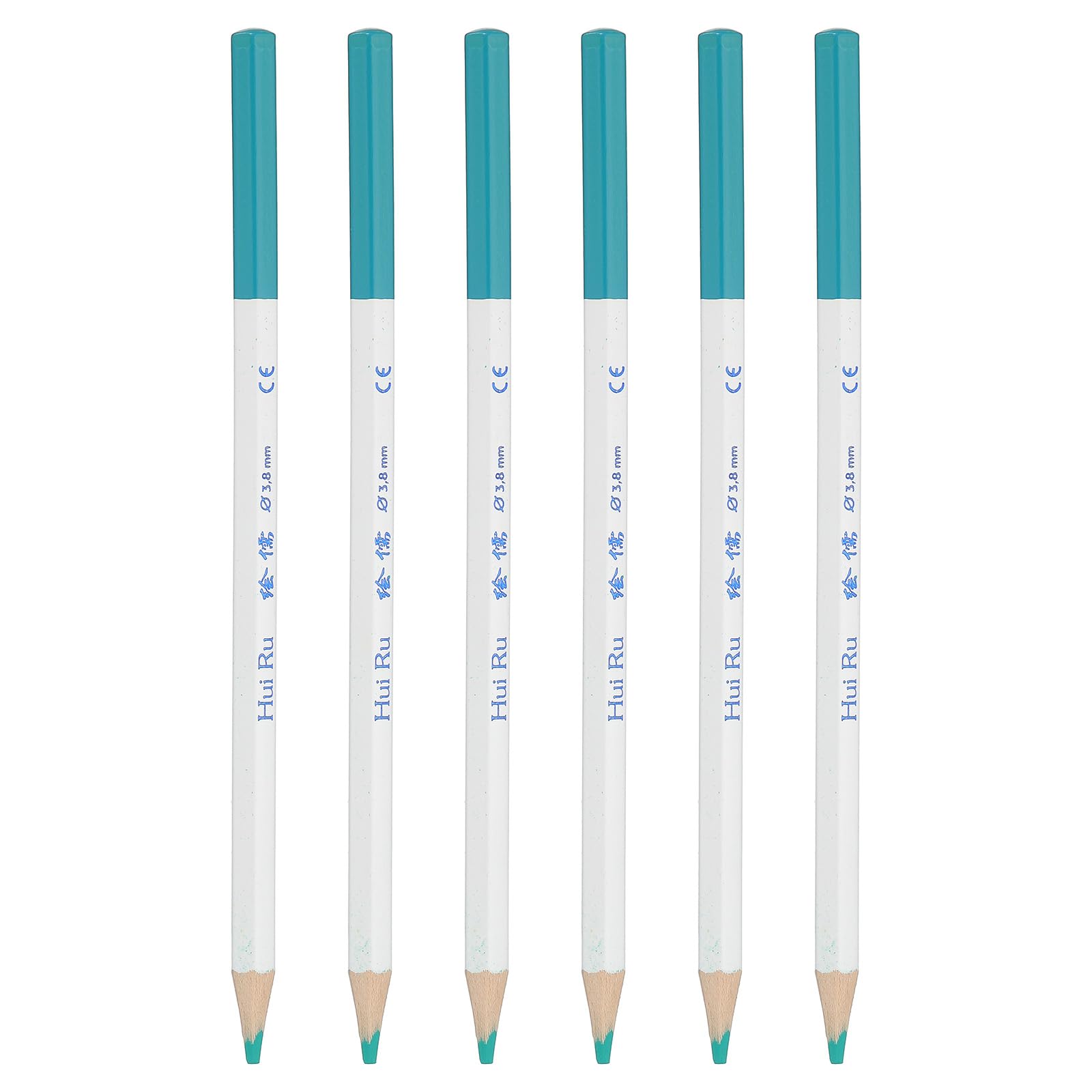 PATIKIL White Colored Pencils Set,6 Pcs Oil Color Pencils Wooden Coloring Drawing Pencil for Artists Art Painting Sketching