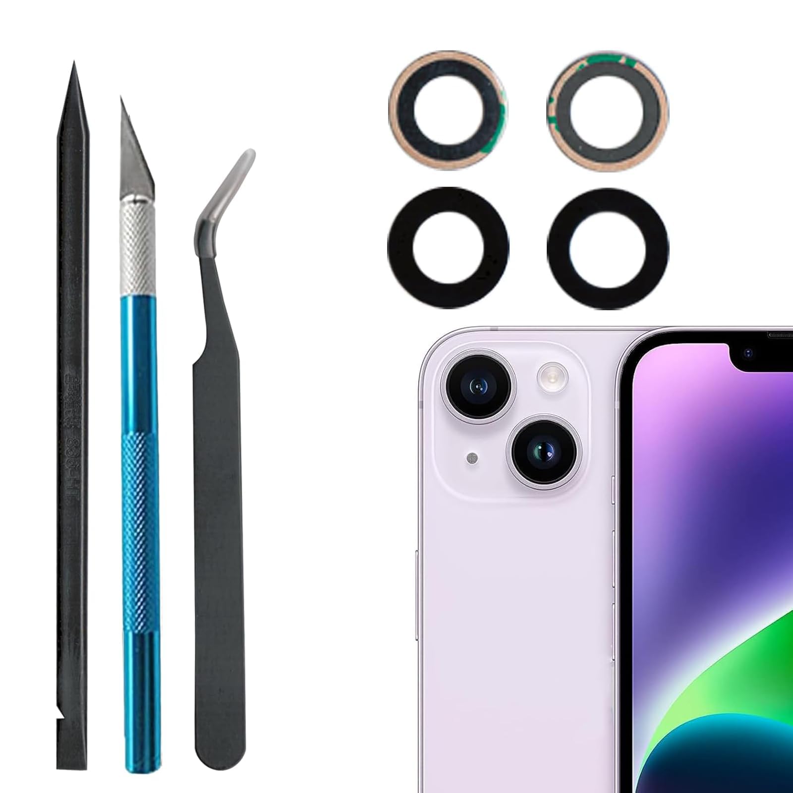 Amazon.com: Back Camera Lens Glass Replacement for iPhone 14 6.1