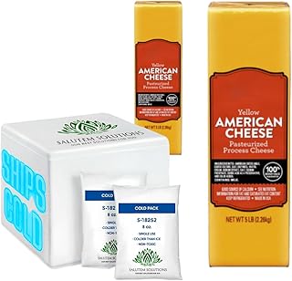 Salutem Vita - Yellow American Deli Cheese, 1 lbs. (actual weight may vary within 5%) - Pack of 2