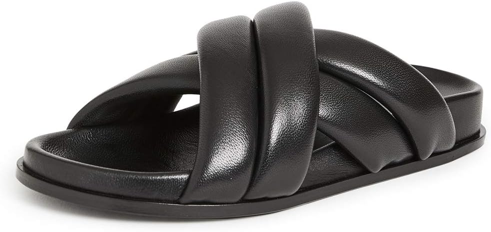 Amazon.com | ANINE BING Women's Lizzie Slides, Black, 6 Medium US | Slides