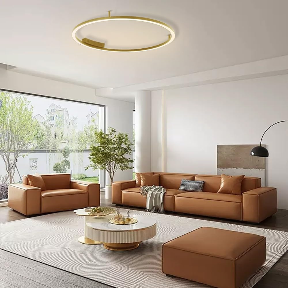 Immax NEO FINO Decken- (Wand-) Leuchte gold 80cm 55W 4285lm Tuya Zigbee 3.0 mit Fernbedienung