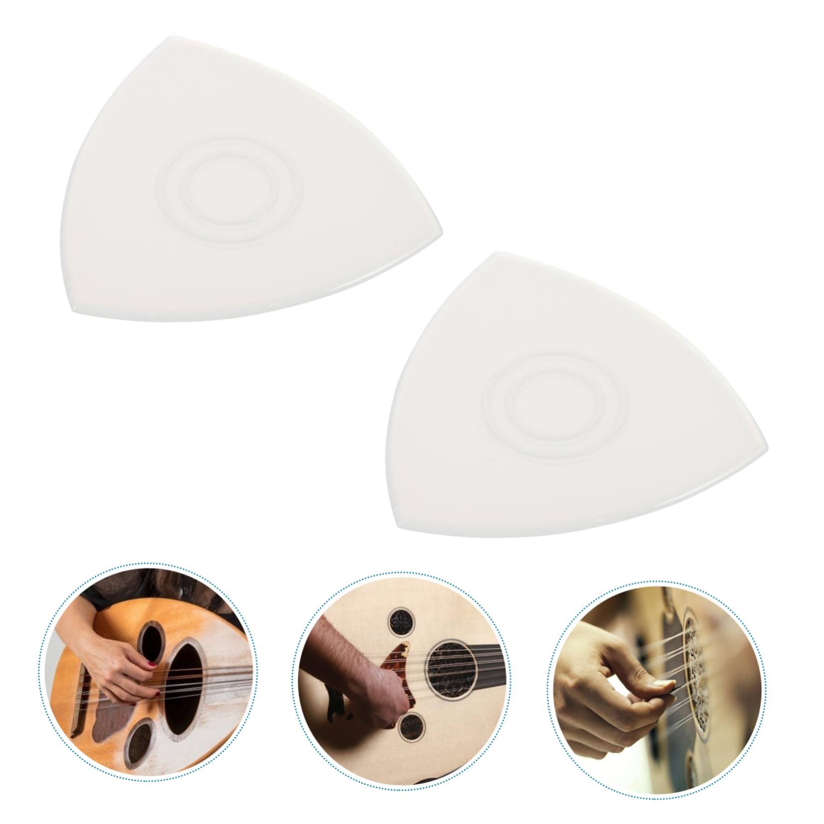 BESTonZON 60 Pz Plettro Di Nylon Plettri Per Ukulele Forniture Di Strumenti Plettri Bassi Ukulele Basso Plettro Per Chitarra Acustica Plettro Per Plettri Per Chitarra Triangolari
