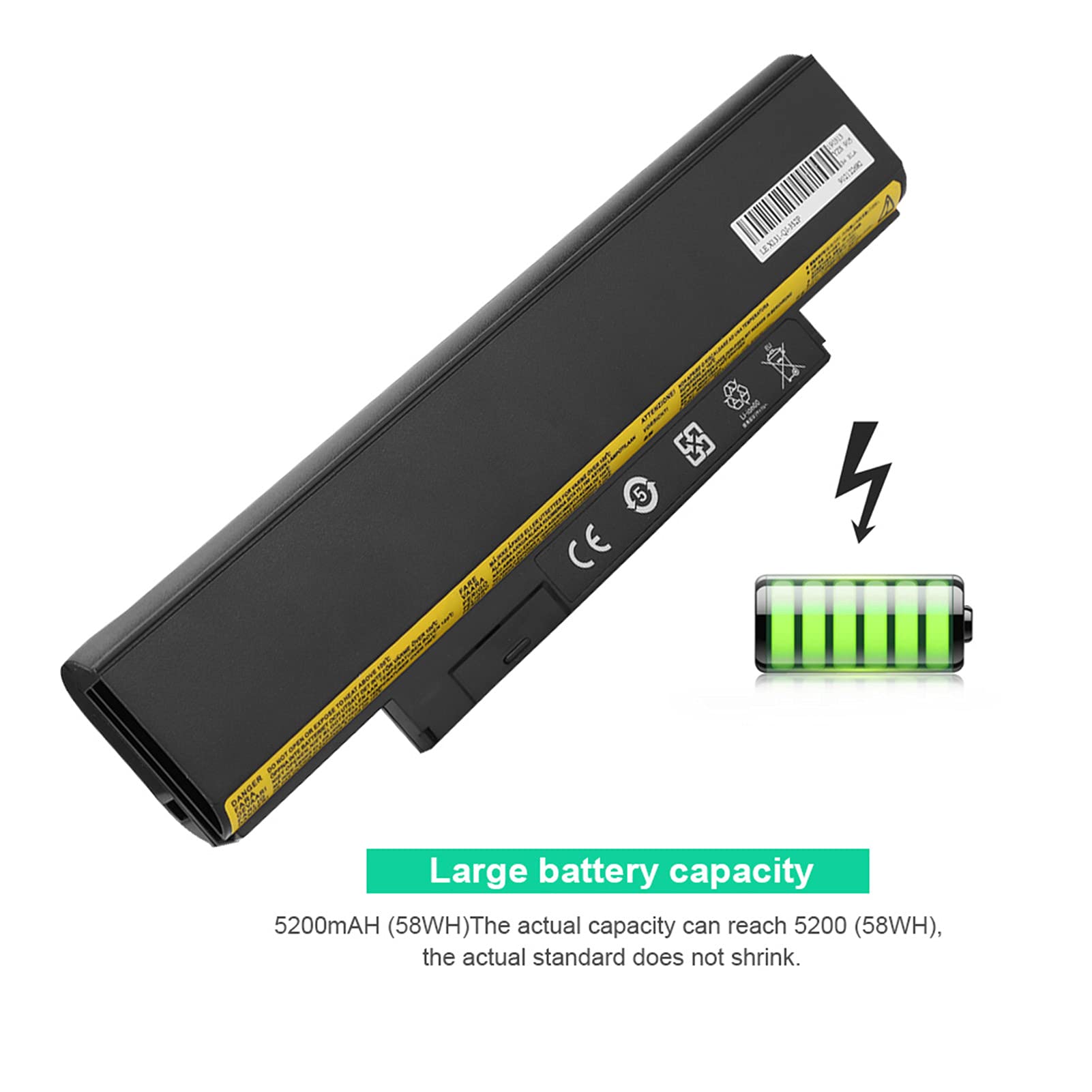 Batteria Sostitutiva 11.1V 5200mAh per ThinkPad Edge E120 E125