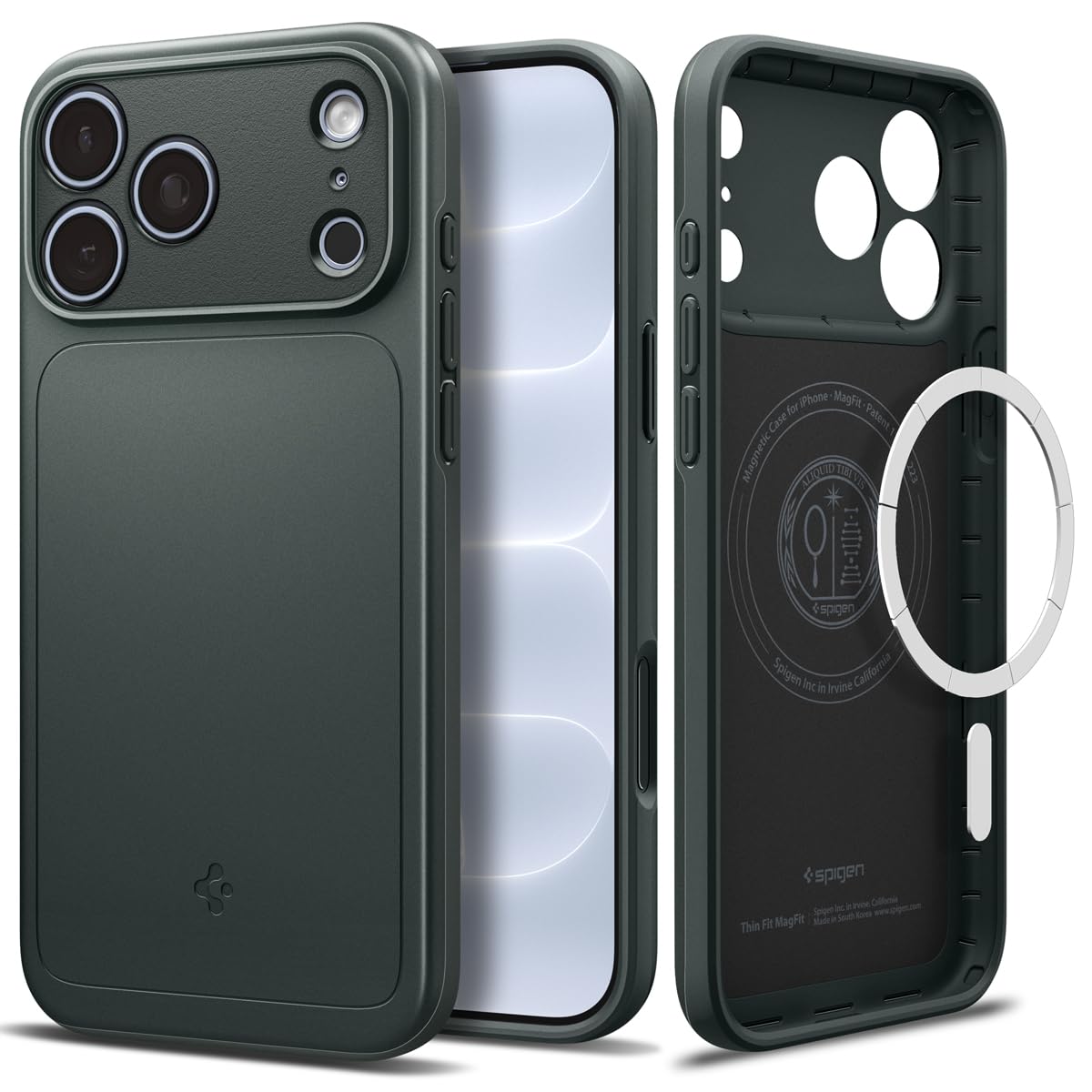 Spigen Thin Fit MagFit Back Cover Case Compatible with iPhone 17 (TPU + Poly Carbonate | Black) — Amazon image 11