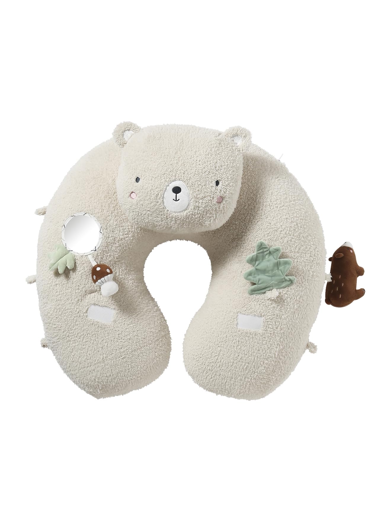 VERTBAUDET Baby Activity-Kissen wollweiß/grüner wald