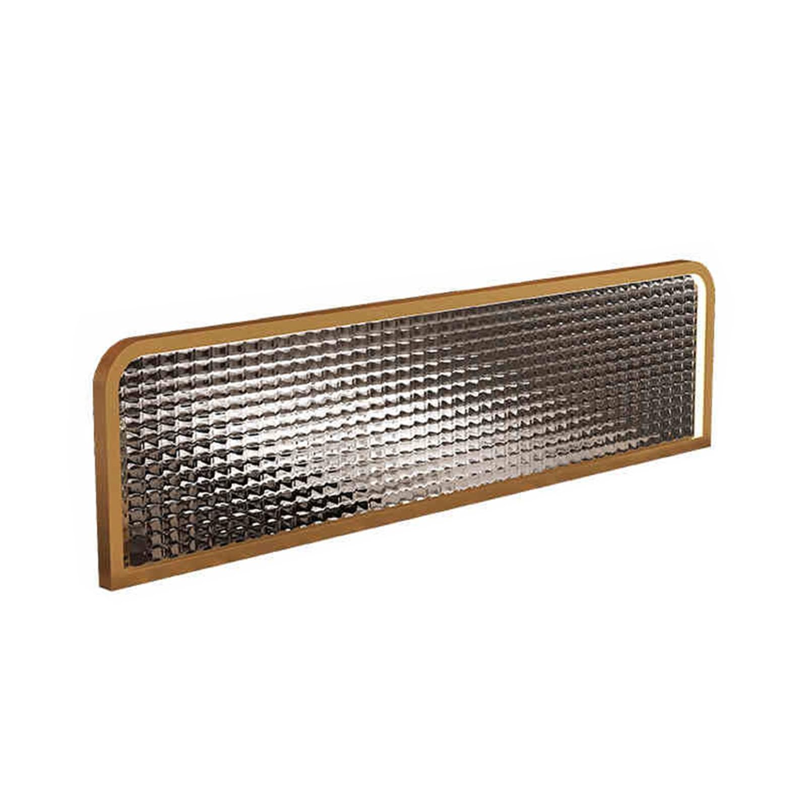 Genérico Mampara de Cristal para restaurantes, Elegante Separador de Comedor de Hierro Forjado, 60 x 45 cm (23,62 x 17,7 Pulgadas) - Elegante Separador de escritorios y cabinas de Restaurante para ma