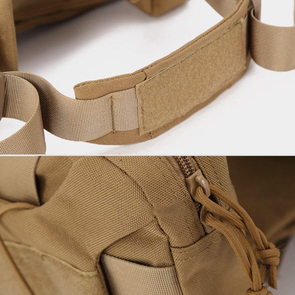 Borsa da Sella per Cani Zaino Tattico con Imbracatura per Cani Gilet No Pull Regolabile con Maniglia per Viaggi Campeggio Escursioni con 2 Tasche Laterali Capienti (Color : Green)