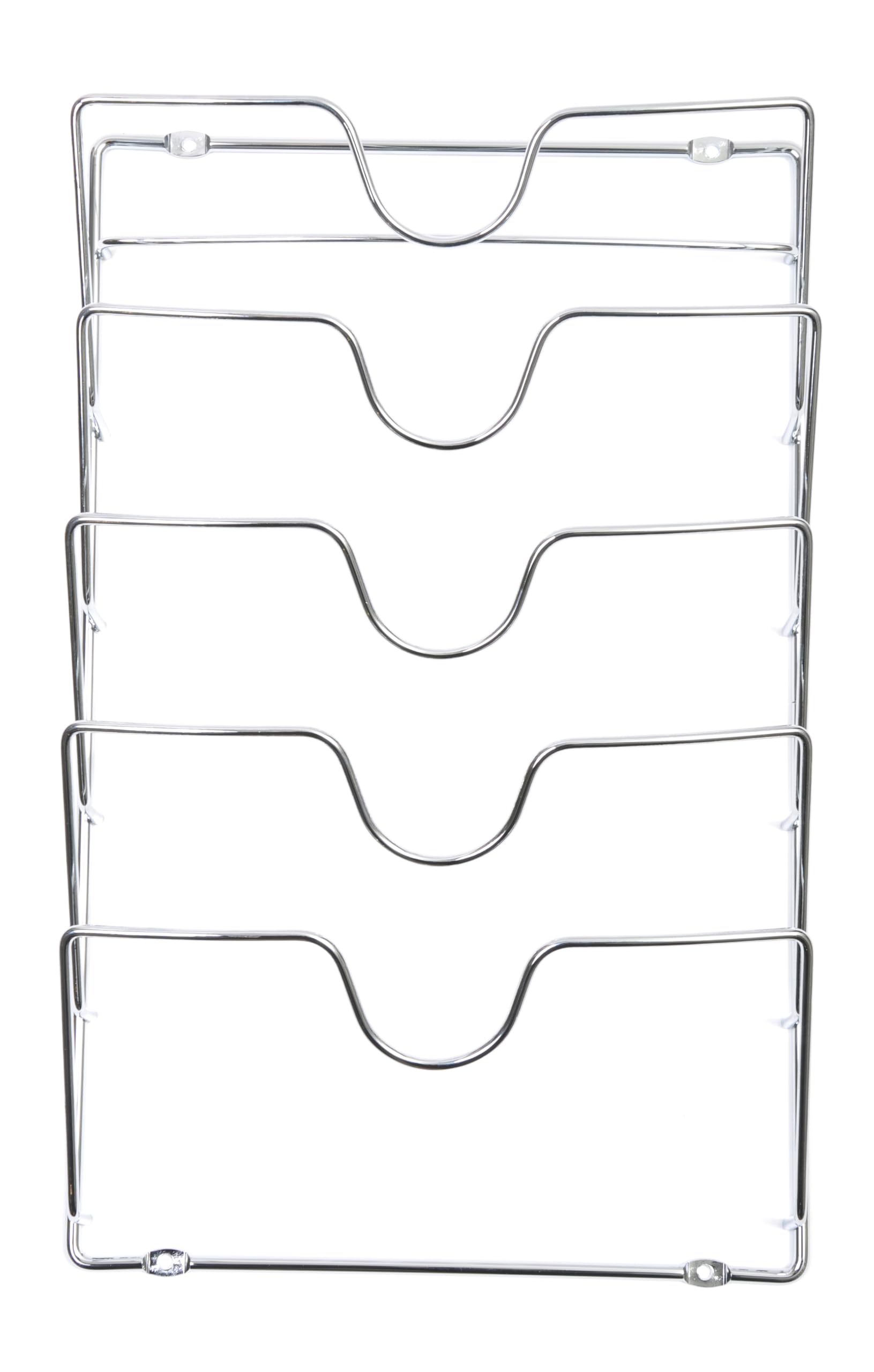 Pan Lid Storage Rack Chrome 430mm H x 276mm W x 74mm D