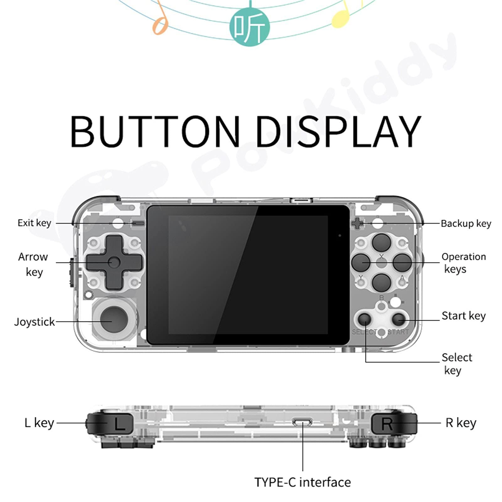 Amazon.com: Powkiddy Q90 Retro Game Console Reproductor de