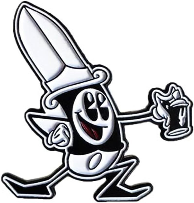 Greg Craola Simkins Stabby Graffiti Soft Enamel Black Nickel Plated Pin