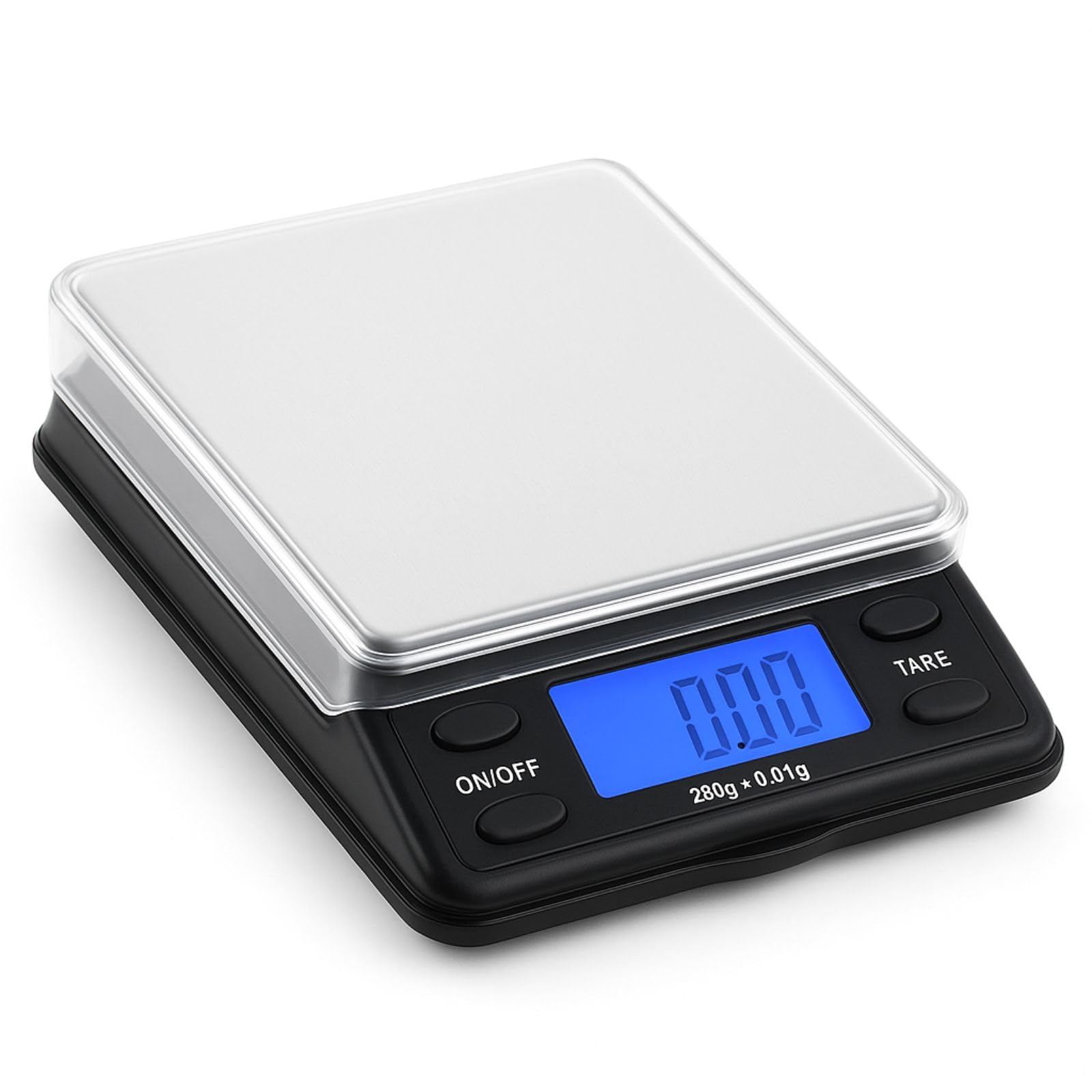 Weedness Feinwaage Waage Milligramm 0,01g/200g Micron Schwarz - Taschenwaage Digital Briefwaage Tischwaage Goldwaage Mini Grow