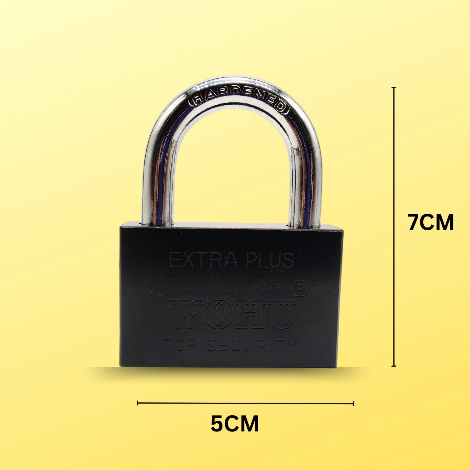 Heavy Duty Keyed Lock | Hardened Steel Shackle Lock | Anti-Rust Security for Gate, Warehouse & Outdoor Use (ALT-26 Black (60MM)) — Amazon image 6
