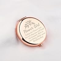 Vista 4 de WUSUANED Flores Niña Maquillaje Espejo Propuesta Regalos Boda Fiesta Regalos Dama de honor Espejo Madre de la Novia Regalo