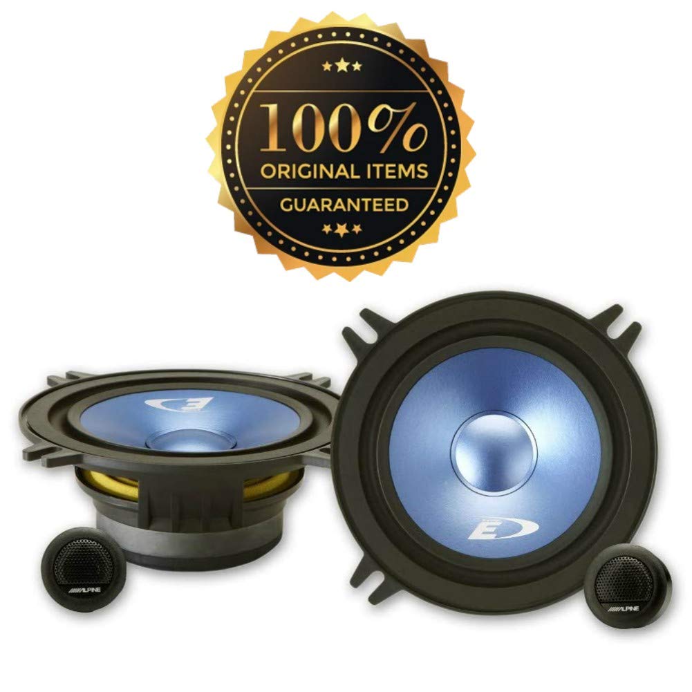 1 kit système 2 Voies Alpine SXE-13CS 5,25" 13,00 cm 130 mm de diamètre 40 Watt rms 250 Watt Max 2 woofers 2 tweeters 4 ohm, la Paire