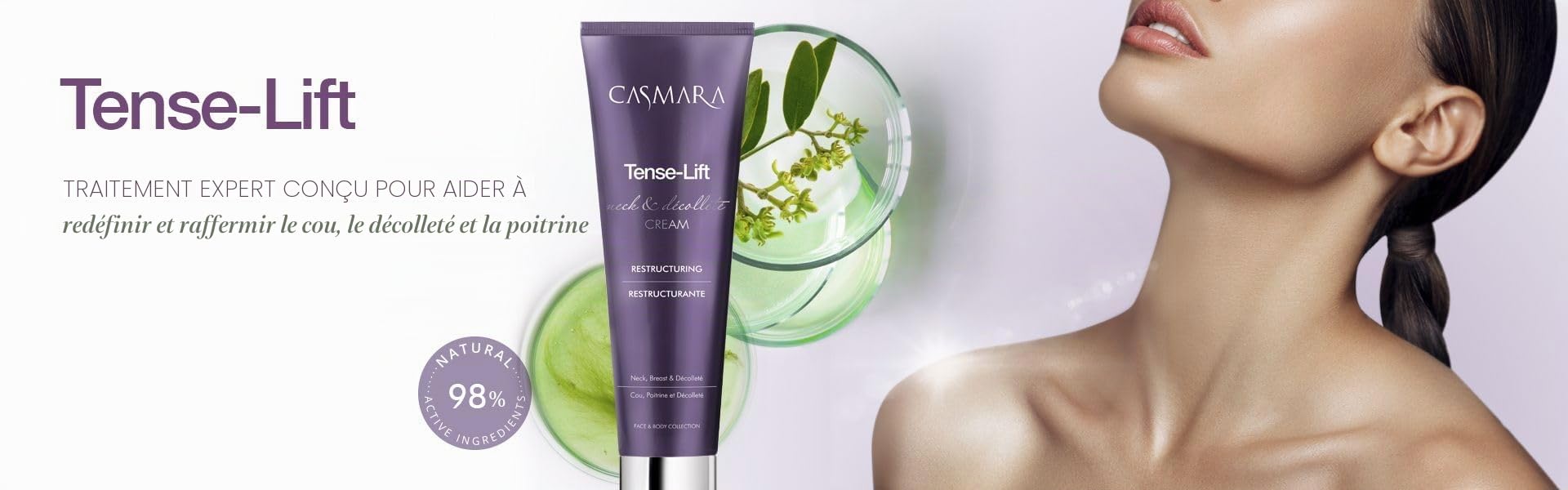 Casmara Tense-Lift - Crème restructurante Visage, cou, décolleté et buste avec [SMART LIFT] TECHNOLOGY