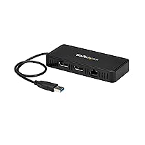 StarTech.com Mini Docking Station USB a Doppio DisplayPort per portatili – Dual 4K 60Hz – GbE – USB 3.0 – Mac & Windows (USBA2DPGB)