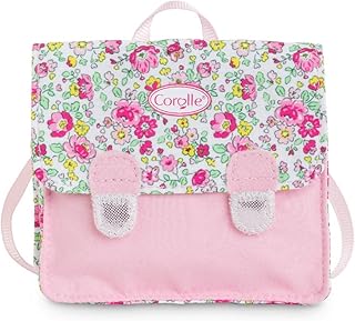 Corolle Mochila de Flores para muñeca Ma, Color Rosa, Large (9000212340)