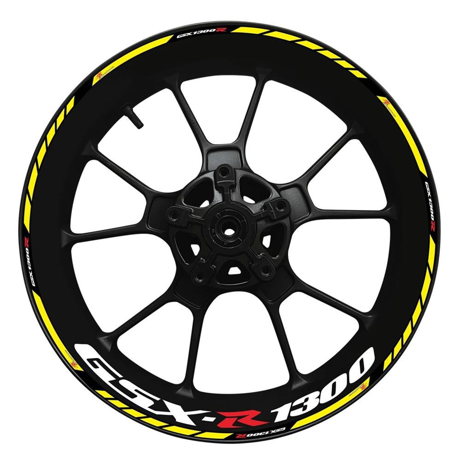for Suzuki for Gsx-r1300 for Hayabusa for GsxR1300 Motorcycles Wheel Hub Rim Thick Edge Stickers(Style 4)