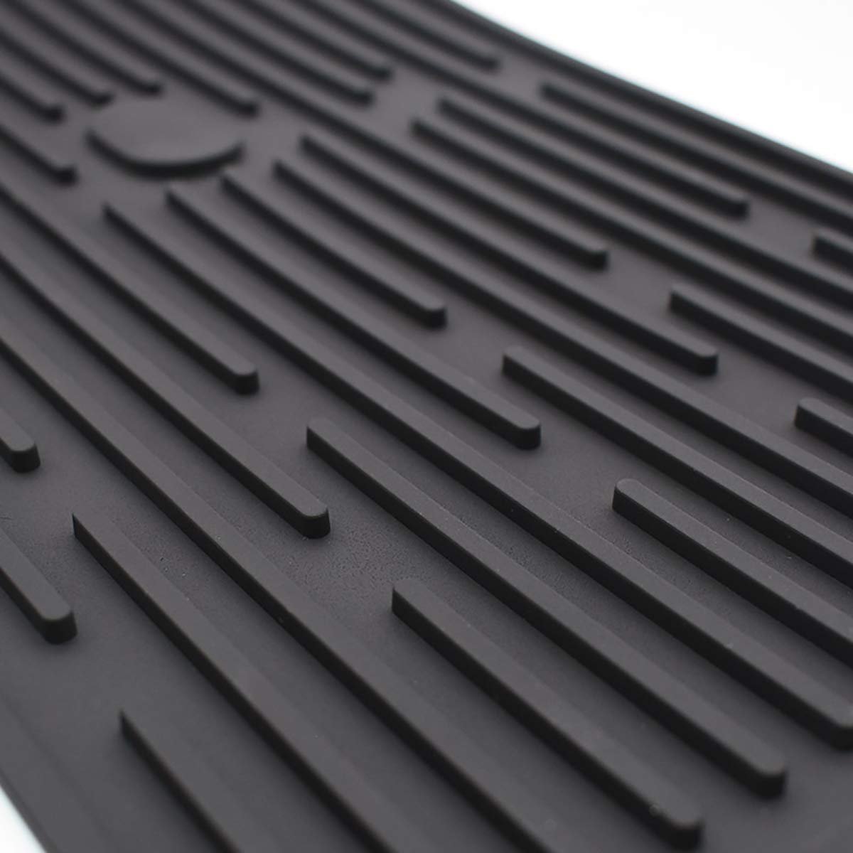 Tappetino Antigoccia In Silicone Per Cucina | 44x20 Cm, Nero, Resistente Al Calore, Lavabile - Foto 8