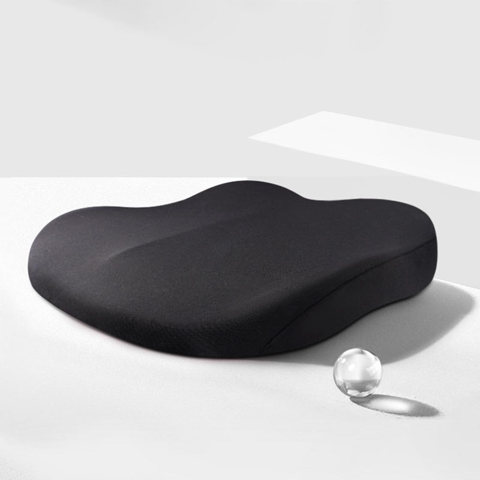 Car Seat Cushion, Car Pillow for Driving Seat, Adult Booster Seat for Car,Car Seat Pad Hip Coccyx Tailbone and Lower Back Pillows(Black)