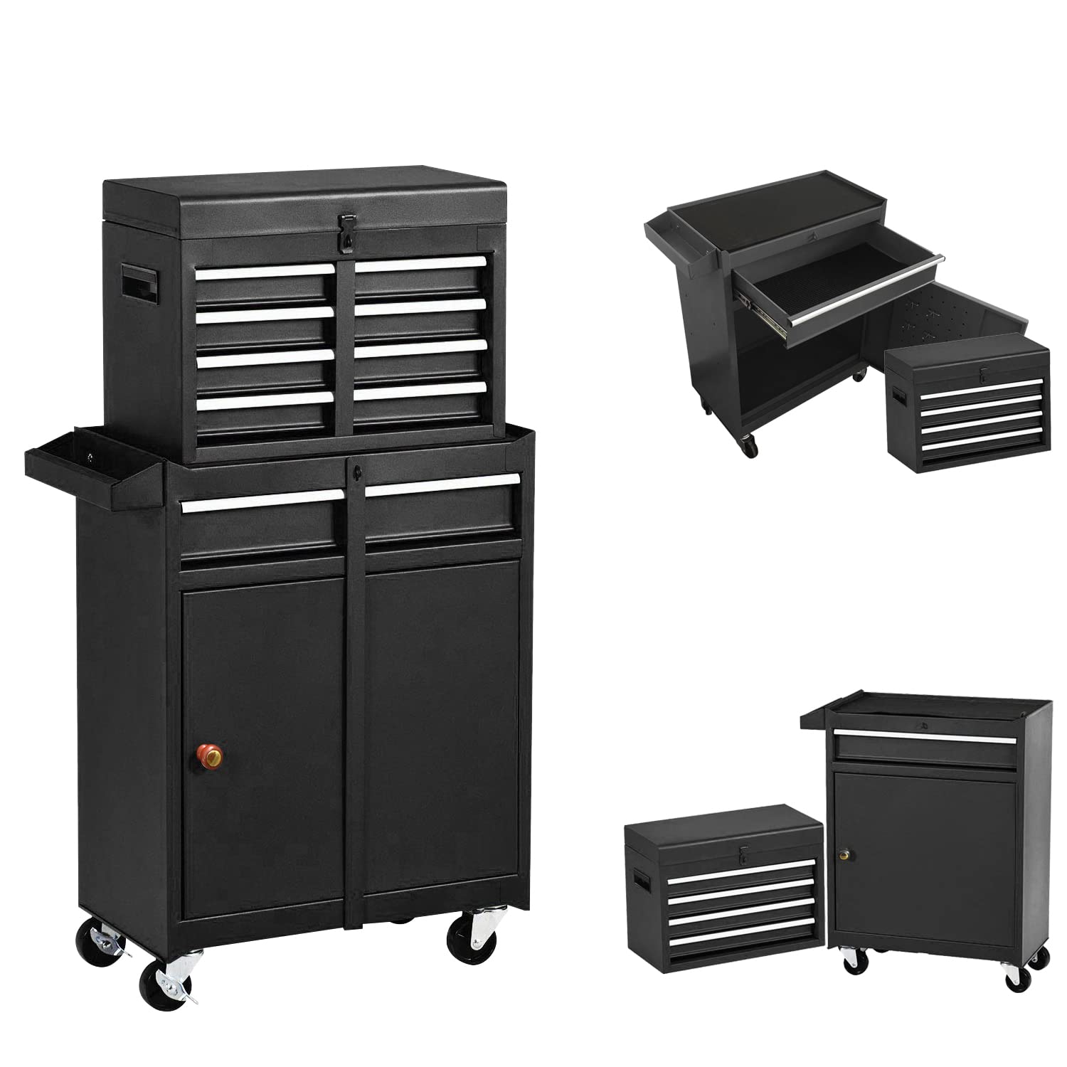 Buy 5Drawers Tool Chest with Wheels,Rolling Tool Box with Drawers