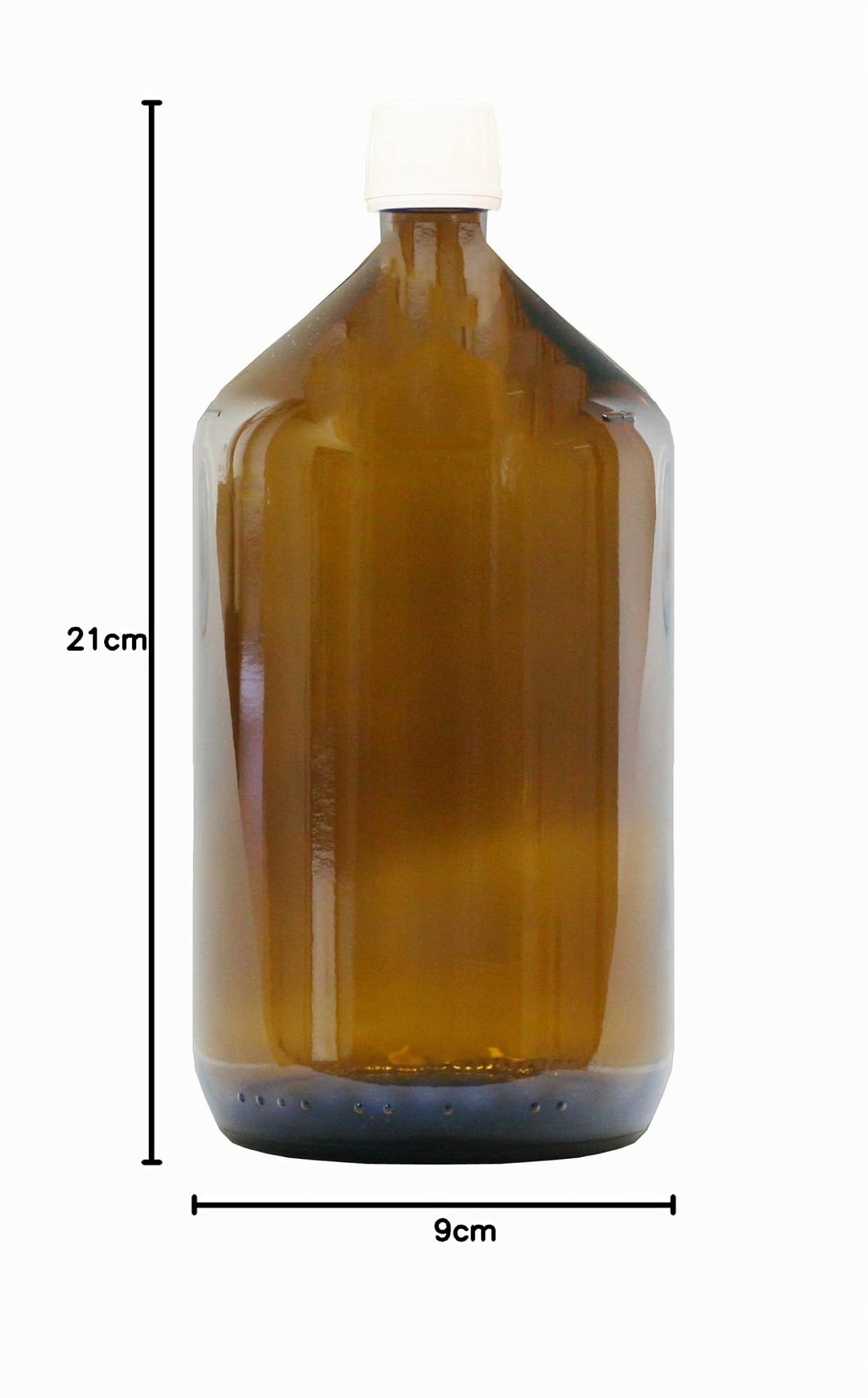 NaturGut 1Liter 5er Set 1000ml Braunglas Apothekerflaschen mit PP28 Verschluss & Siegelring – Hochwertige Glasflaschen Laborflaschen für sicheren UV-Schutz und zuverlässige Lagerung | Deckel PP28, wasserdichter Ring, Laborqualität, UV-Schutz