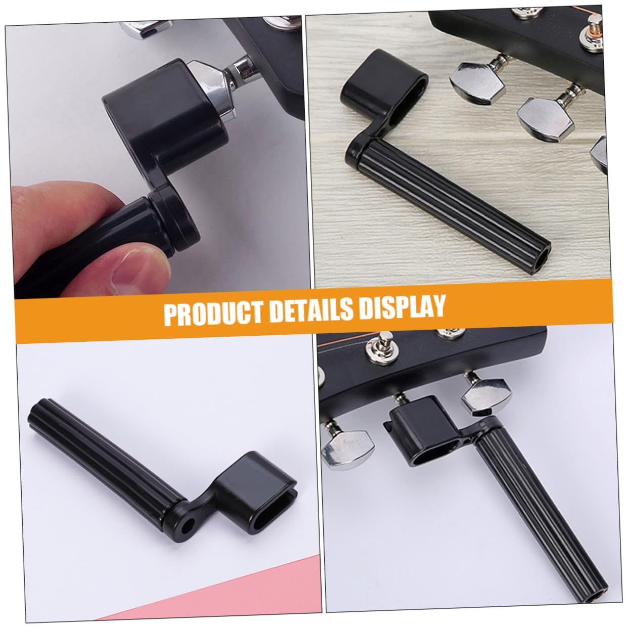 FAVOMOTO 10pcs Manual Guitar String Winder for Acoustic Guitar Quick Easy String Replacement Made of Material Tools for Setup