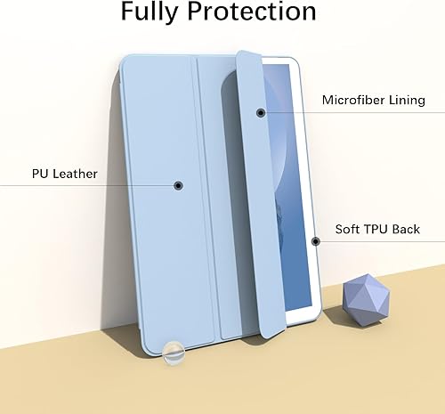 Miniatura 4 de Divufus Funda para iPad Mini 4 (lanzado en 2015), ligero y delgado Auto SleepWake Trifold Stand Smart Cover, Funda de TPU suave para iPad Mini 4