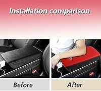 Vista 28 de Funda para reposabrazos de consola central, de piel, antiarañazos, protector de reposabrazos central, accesorios de decoración interior, compatible