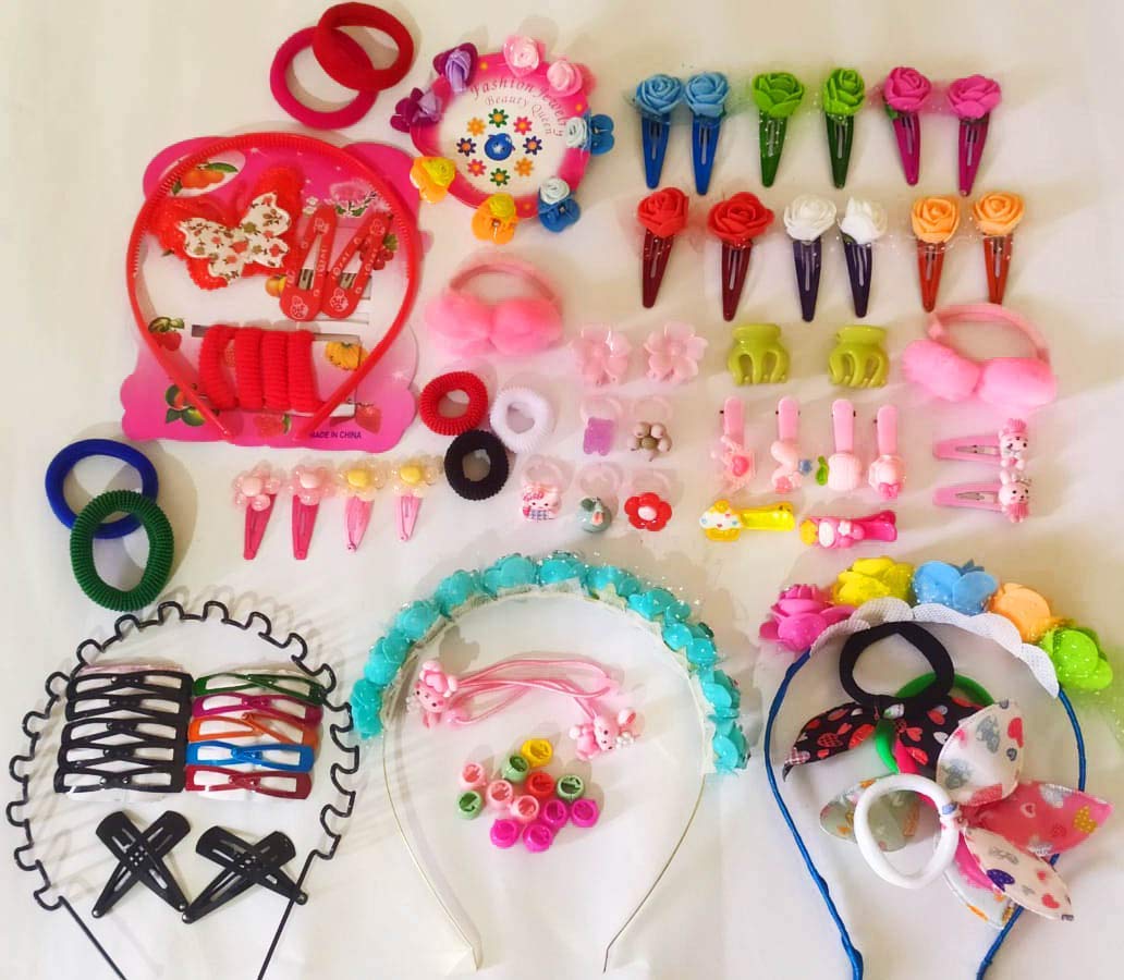 Aliza Hair Accessories Combo for Kids School Girl Baby Girls Rubber Bands Easy to use in Styling Fashion Accessories 70pcs (Multicolour) (B0997DCVGM) Amazon Price History, Amazon Price Tracker
