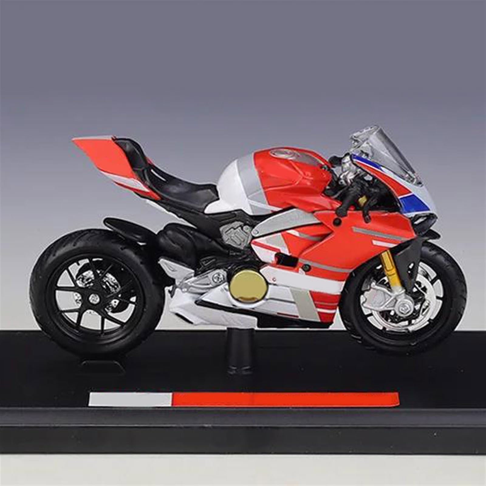 SEYXF Motorbike Toy Motorcycle Model Simulation Diecast Metal Toy Gift 1/18 for Ducati Panigale V4S for Corse(with Retail Box)