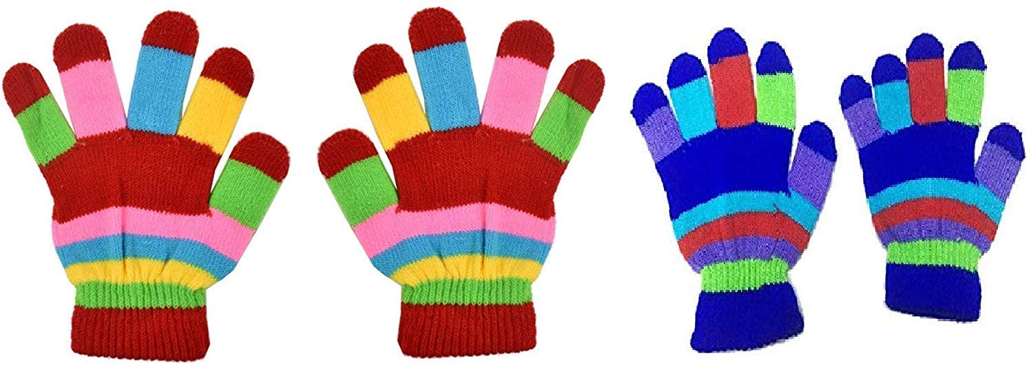 Boy's Wool Soft Hand Gloves (Multicolour, 1-4 Years) (Pack of 02)-image-12