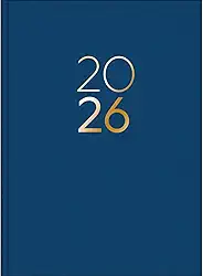 Tilibra - Planner Executivo Costurado 13,4 x 19,2 cm Lume 2026 - Azul