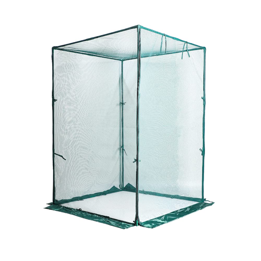 Toriexon 4 x 4 Feet Crop Cage Plant Protection Tent, Easy Protection Garden Cages with Steel