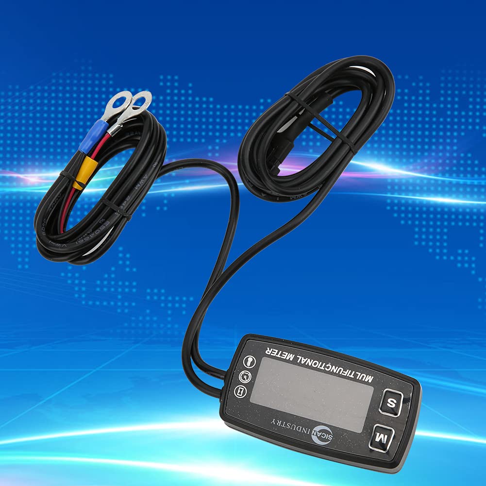 Instrumento multifunción para coche, tacómetro, temperatura, contador de horas, accesorio automático