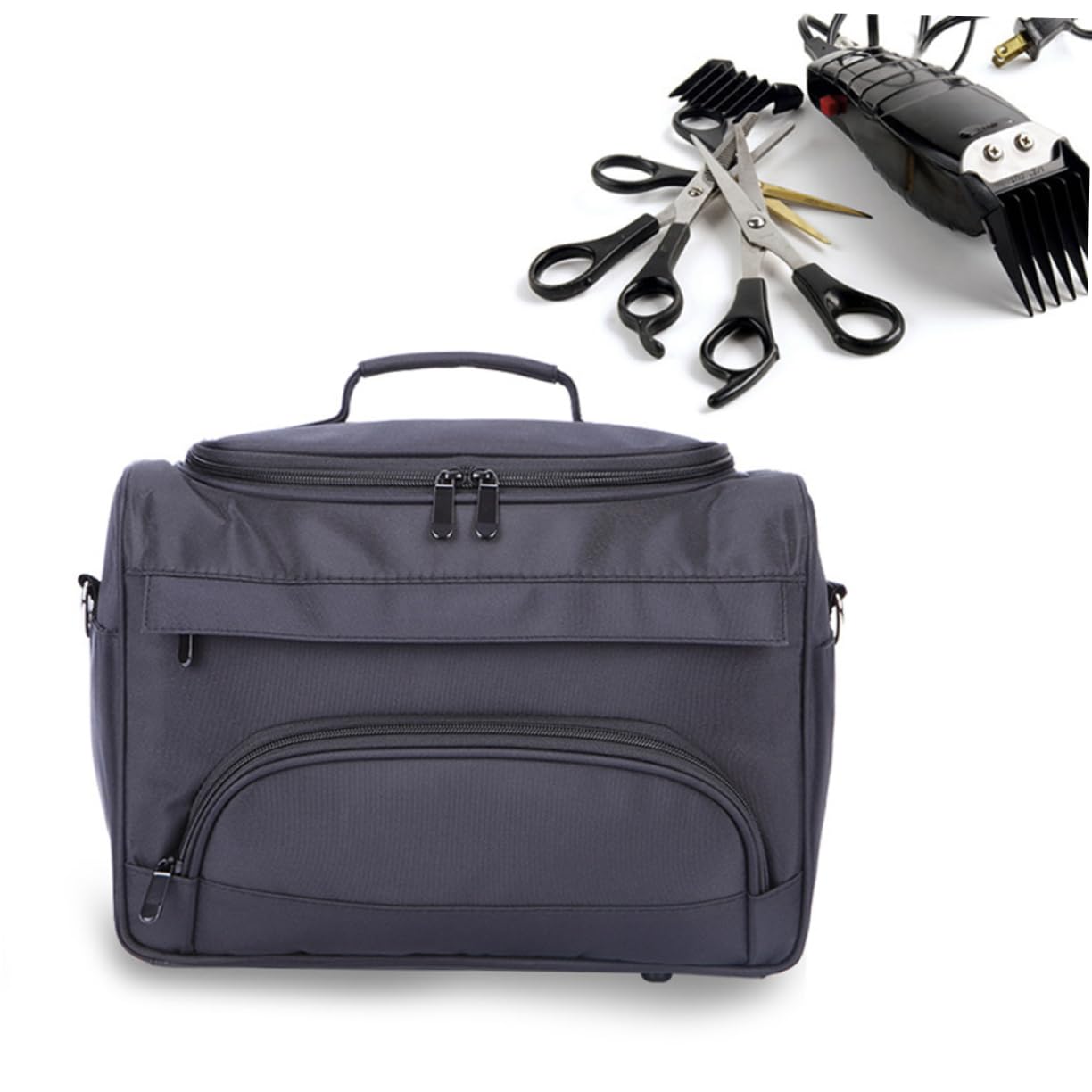 VALICLUD Paquet De Rangement Multifonction pour Outils De Coiffure Grosse Capacité Sangle Robuste pour Barbier Et Salon Coiffure Professionnel, Organisation Pratique Et Transport Facile