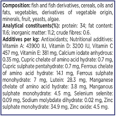 AQUARIAN Complete Nutrition, Aquarium Goldfish Food, Flakes Also Suitable for Small Pond Fish, 25g Container