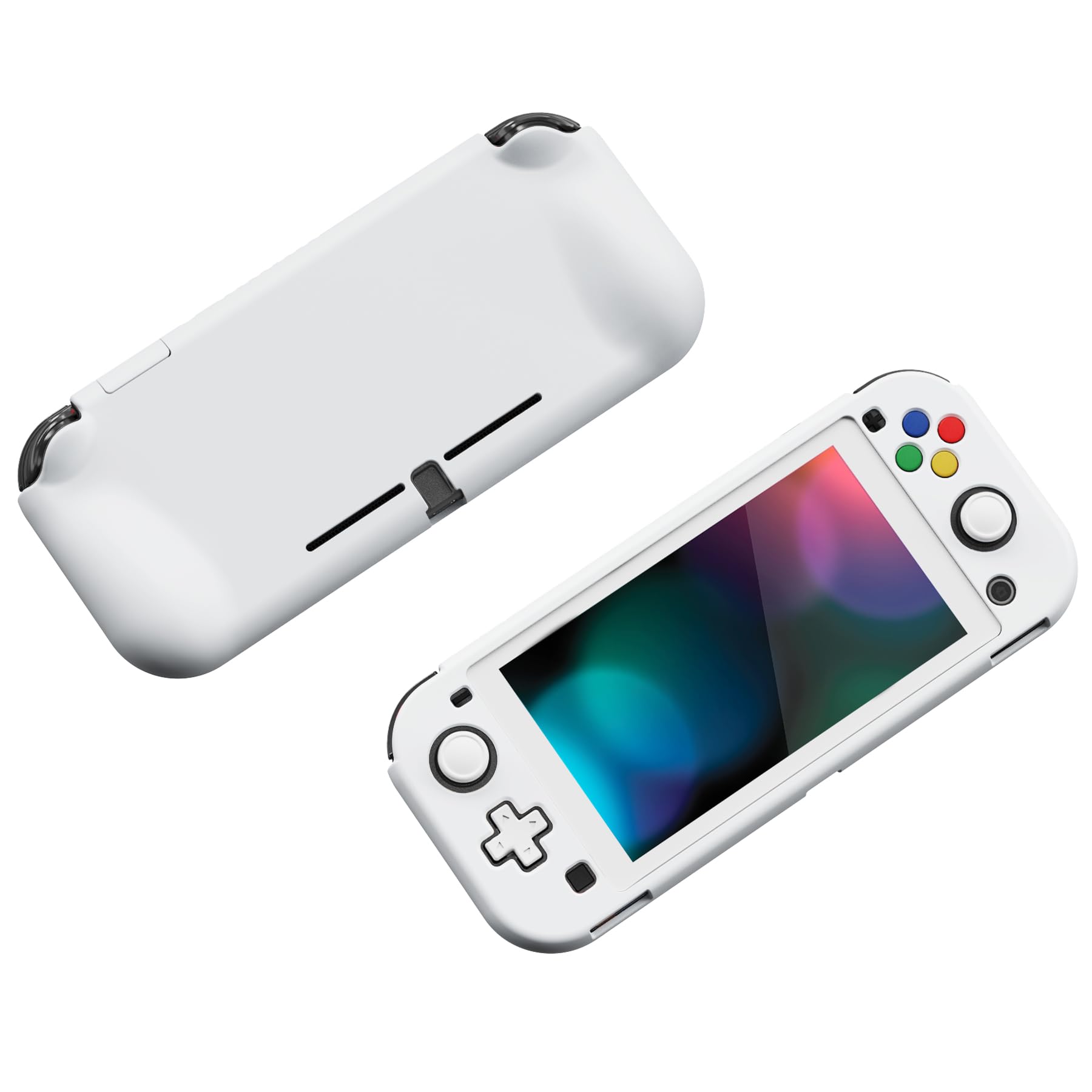 PlayVital ZealProtect Funda Protectora Dura para Nintendo Switch Lite Accesorios Carcasa con Protector de Pantalla & Tapas de Agarre para el Pulgar & Pegatinas de ABXY Dirección Botón - 5