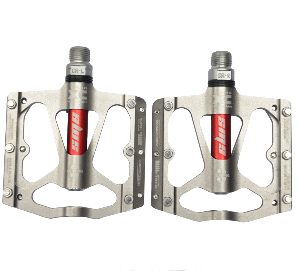 UPANBIKE MTB Road Bike Bicycle Ultra-Light 9/16'' Triple Bearing Aluminum Platform Pedals 1 Pair