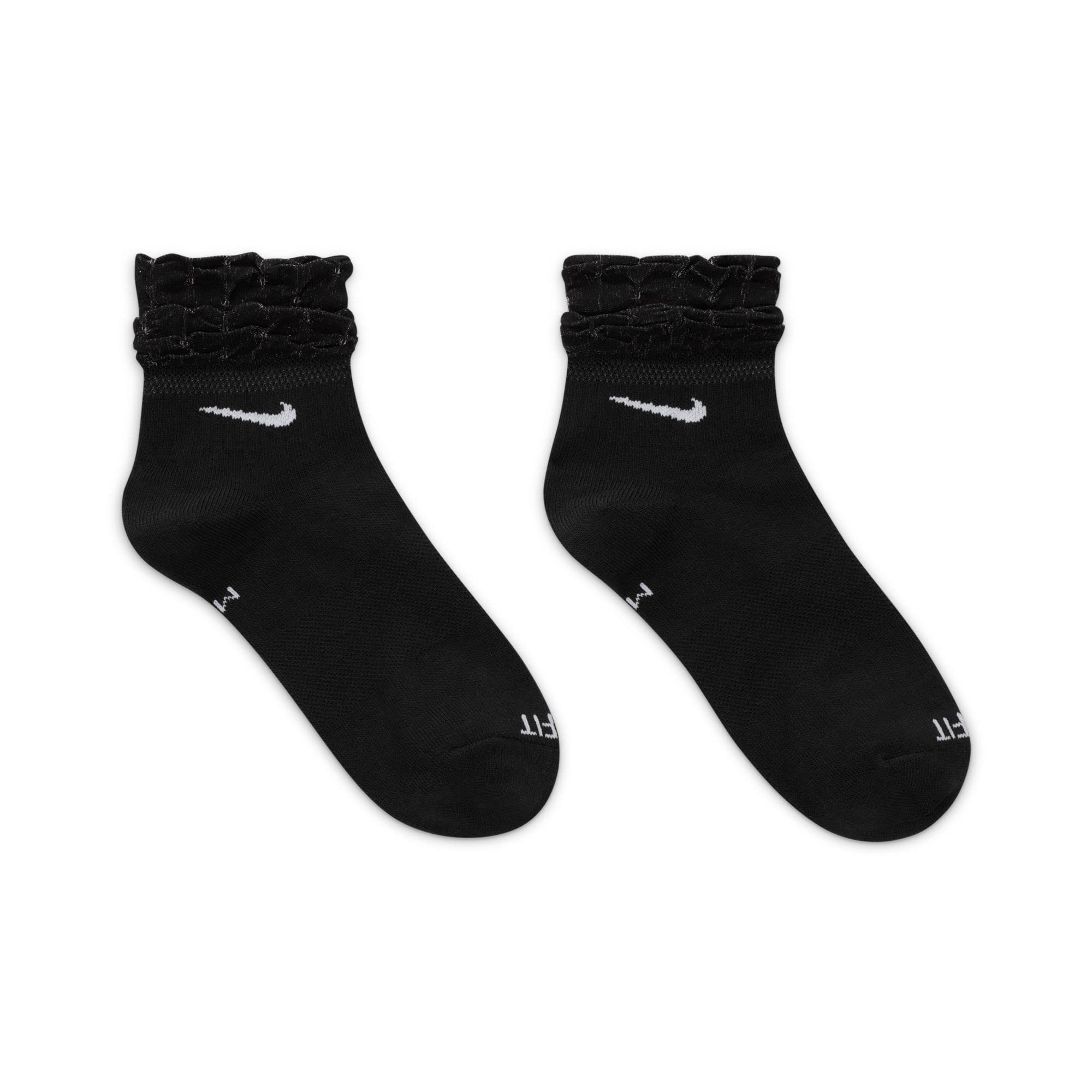NIKE DH5485-010 Everyday Socks Women's Black/White M