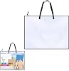 Art Portfolio Bag Portfolios Organizer with Zipper and Handle Transparent Painting Folder Waterproof Art Storage Bag 18.9'' X 25'' Arts Folder Arts Portfolio Case for Paintings Homework File Storage