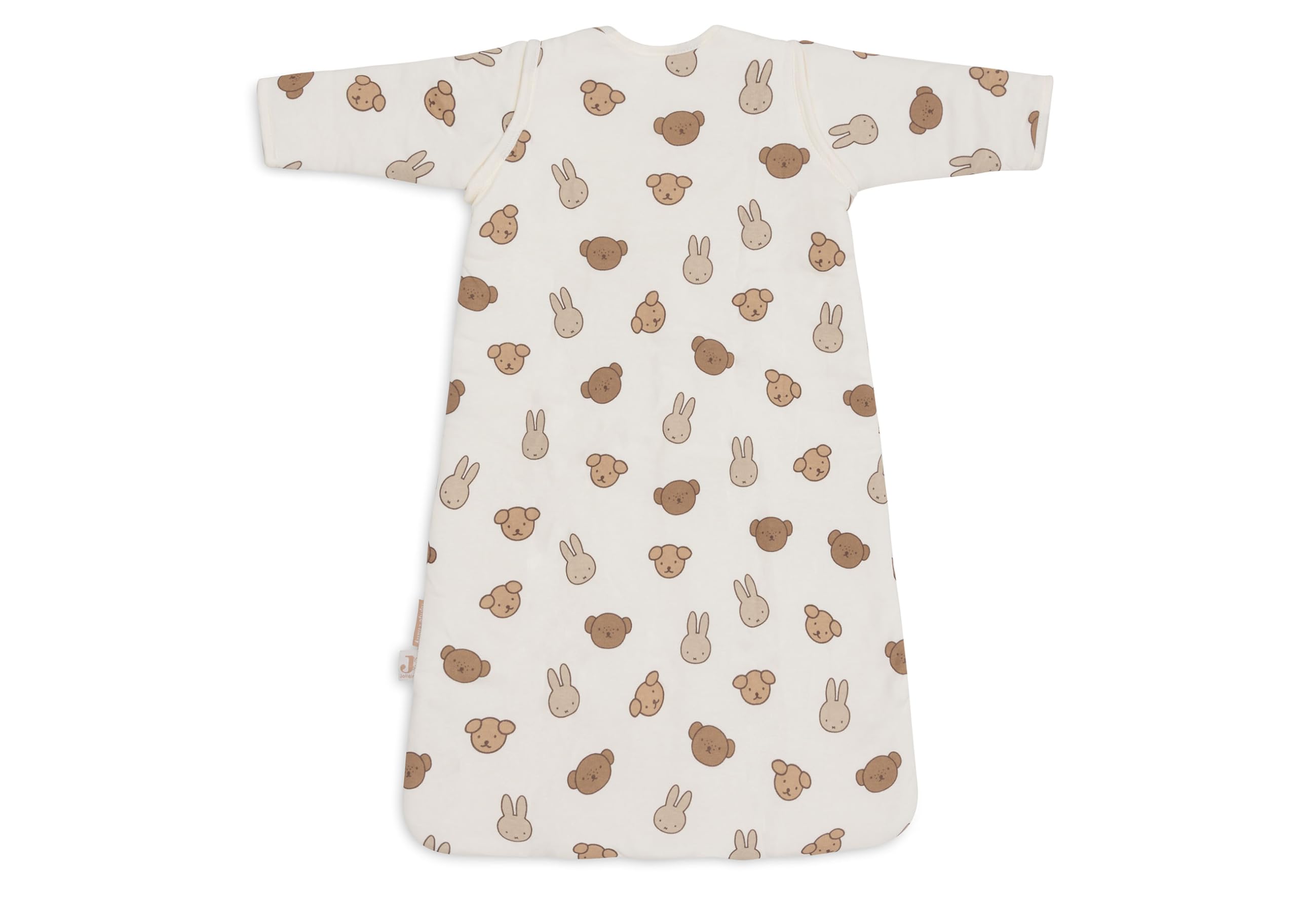 Jollein Saco de dormir para bebé - 110 cm - Algodón - 2.5 a 3.5 TOG - Mangas desmontables